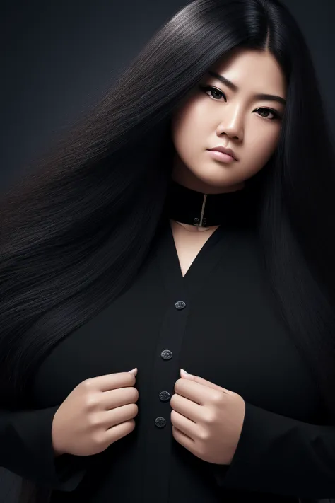 jet black hair,most very long hair,most very lion hair,most very wolf hair,most very frizzy hair,coarse hair,most very spread hairstyle,thick hair,fluffy hair,most very heavy weight hair,hair covering left eye,heavy looking hairstyle,most very voluminous h...