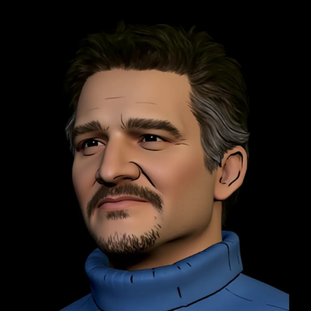 Pedro Pascal in telltale style