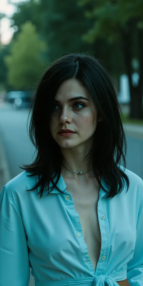 woman, black hair,