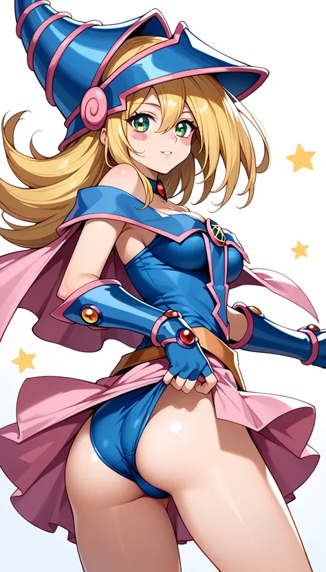 score_9, score_8_up, score_7_up, score_6_up, score_5_up, score_4_up, source_anime,newest,game cg,dutch angle, ultra-detailed face, beautiful detailed eyes,PONYXL_YuGiOh_DarkMagicianGirl_ownwaifu,dark magician girl, duel monster, 
1girl, blonde hair, blush ...