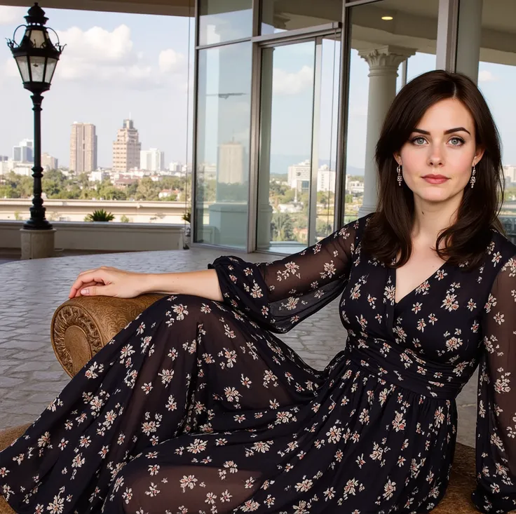 woman, nice dress