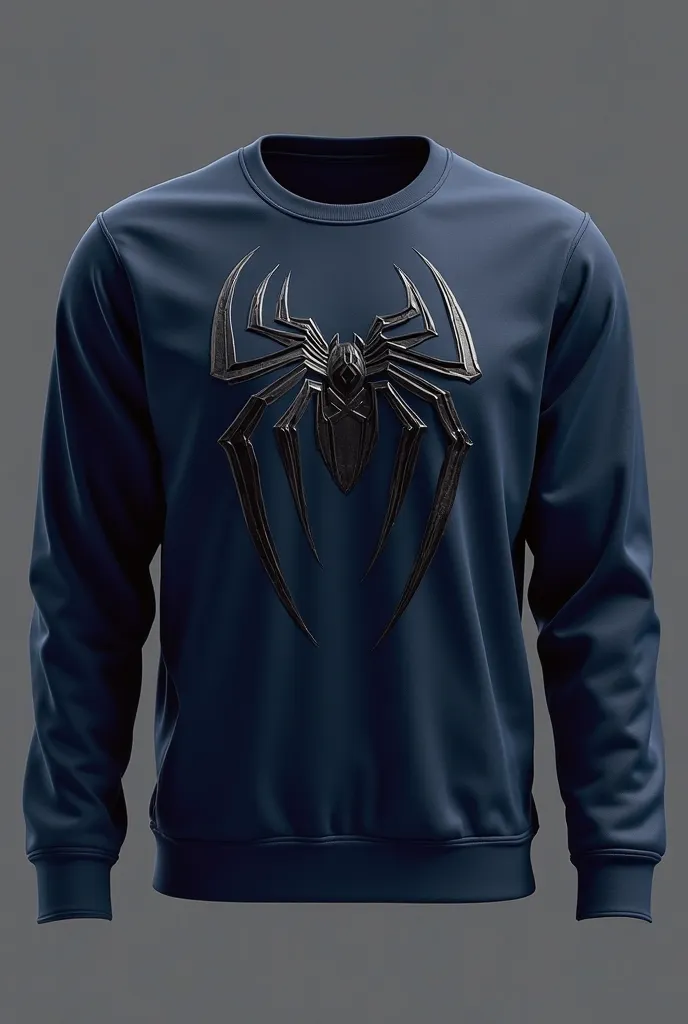 Navy blue pro third spider sweatshirt