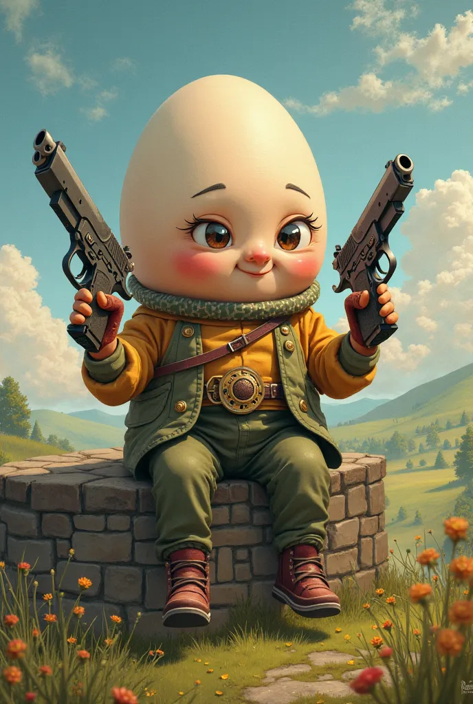 humpty dumpty con pistolas