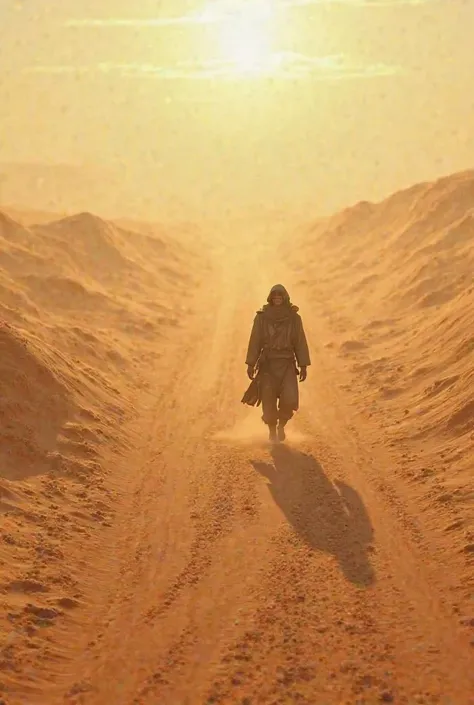 He went to the desert road 