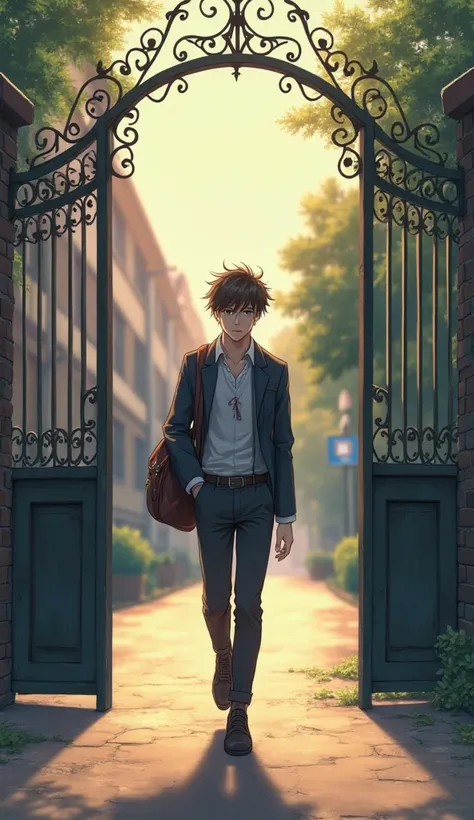 Anime Male Pics.Late walking into the school gate, as if it were the beginning of the story, he shoveled his bag to his left. The image was soft, rising towards his face. He was a handsome tall man.
