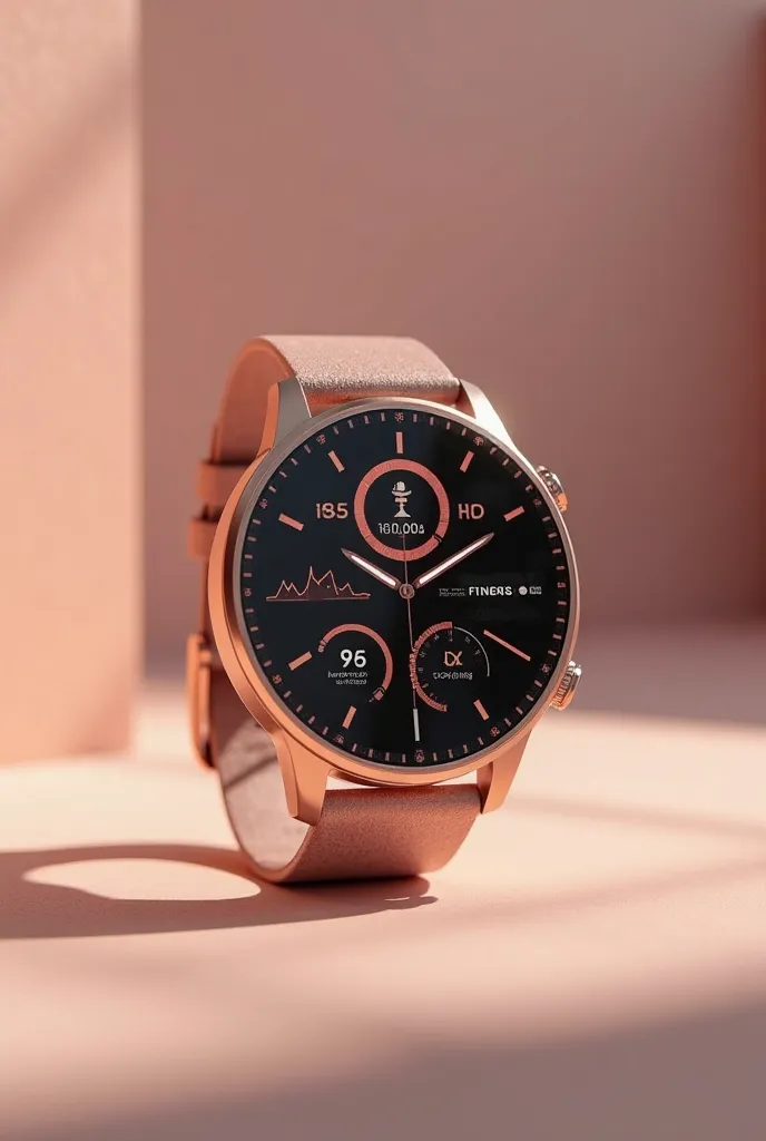 Microwear w99 plus rose smartwatch showing its fitness apps 