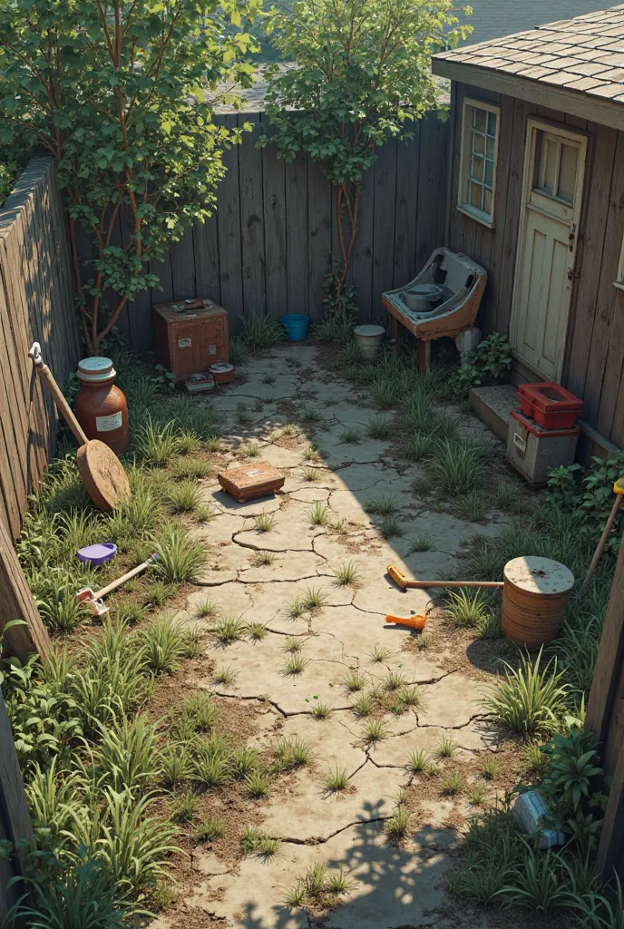 Picture of a dirty yard