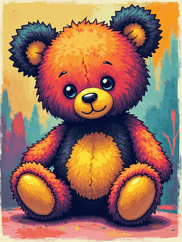 Pop mart style teddy bear