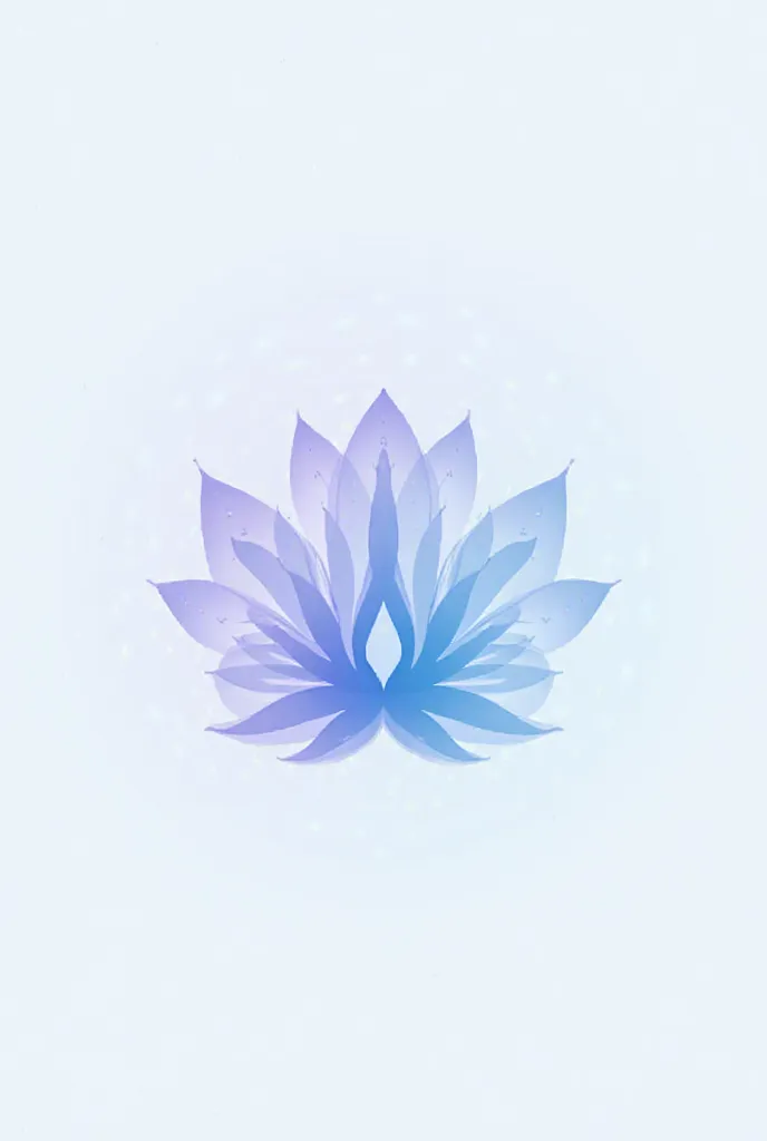 Create a gradient logo for ZenFlow yoga studio gradient from blue to lavender, lotus pose image