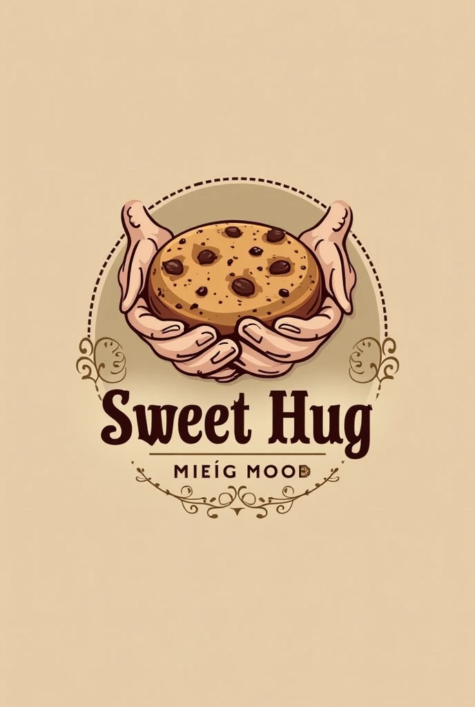 Turn esparto into marketing and design me a logo for selling cookies with the name of “sweet hug”, Make it beautiful and eye-catching and easy to remember 