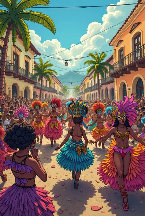 Carnival 90s Bahia cartoon