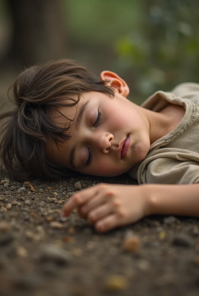 Real photos of boys,  on his back 