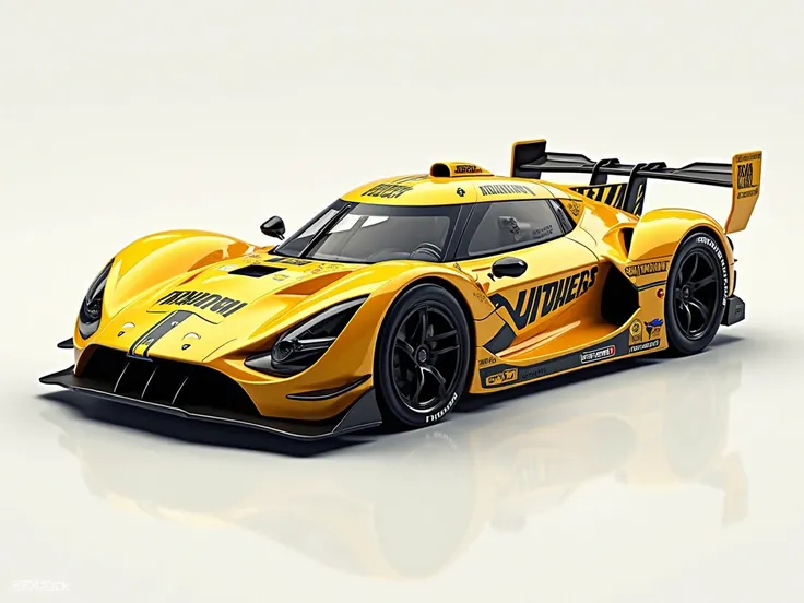 YELLOW RACING CAR, HOT WHEELS LOGO ON TOP,THE IMAGE SHOULD BE MORE LIKE A LOGO