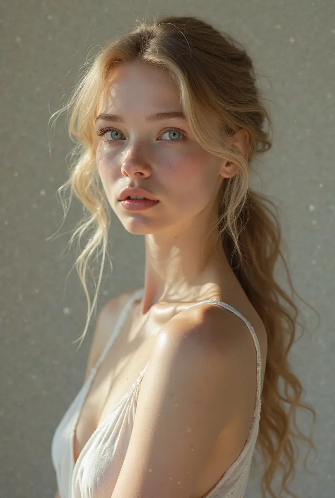 A blonde girl from Russia and naked 