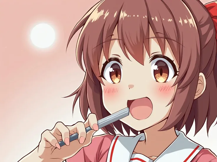 Can you create an image of a Japanese loli sucking a dick?