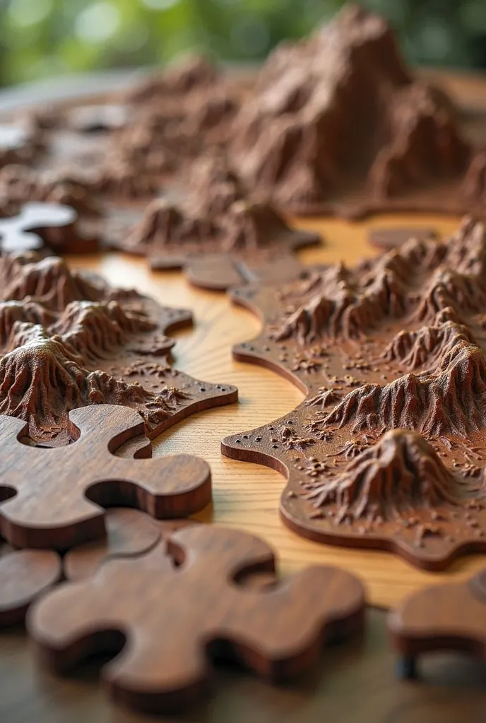 Make a board game with puzzle shaped pieces 