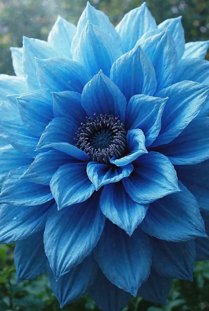 A very big and beautiful flower and it has to be blue 