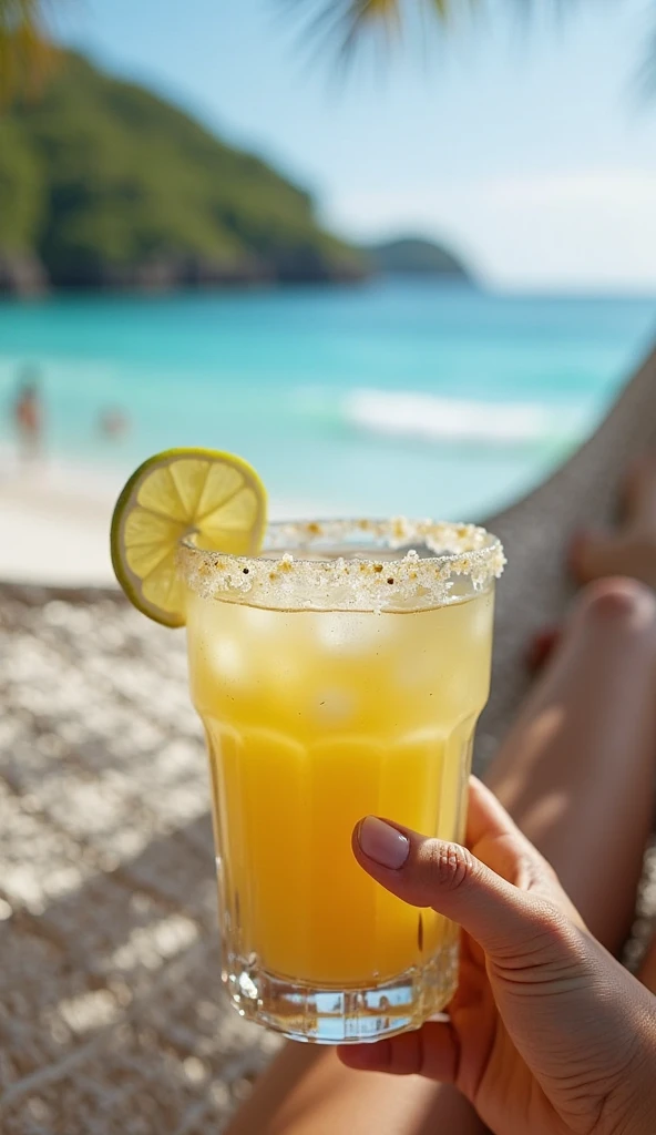 while you relax in a hammock over the water, holding a salty-rimmed margarita and a slice of lemon. The slight oscillation of the hammock and the sound of the waves create a perfect atmosphere to relax and enjoy every sip of the refreshing beverage