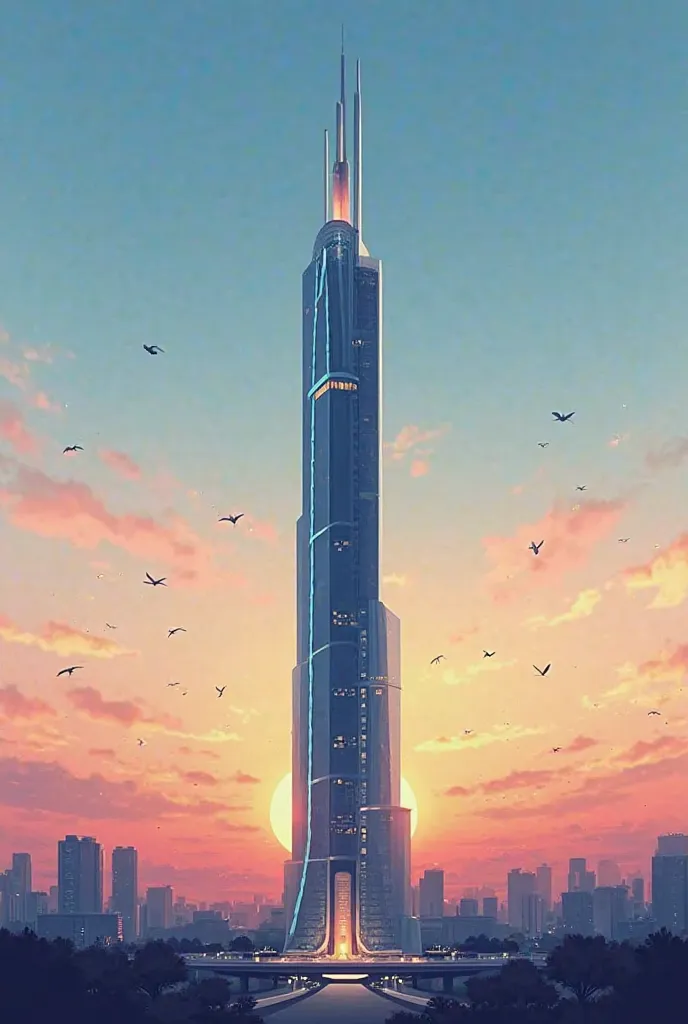 Here’s an English prompt for a graphic design featuring the Milad Tower (Borj Milad):

"Create a stunning illustration of the Milad Tower, the iconic landmark of Tehran, set against a clear sky or a breathtaking sunset. The tower should be depicted in shar...