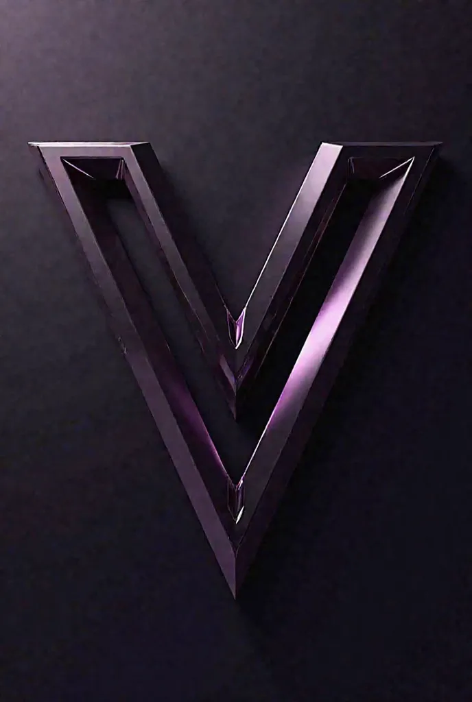 Design a three-dimensional logo with a structure geometric based on two 'V' shaped figures stacked vertically. The upper 'V' must be smaller and aligned just above the lower 'V', creating a sharp and elegant design.

Material and Finish :

The logo must ha...