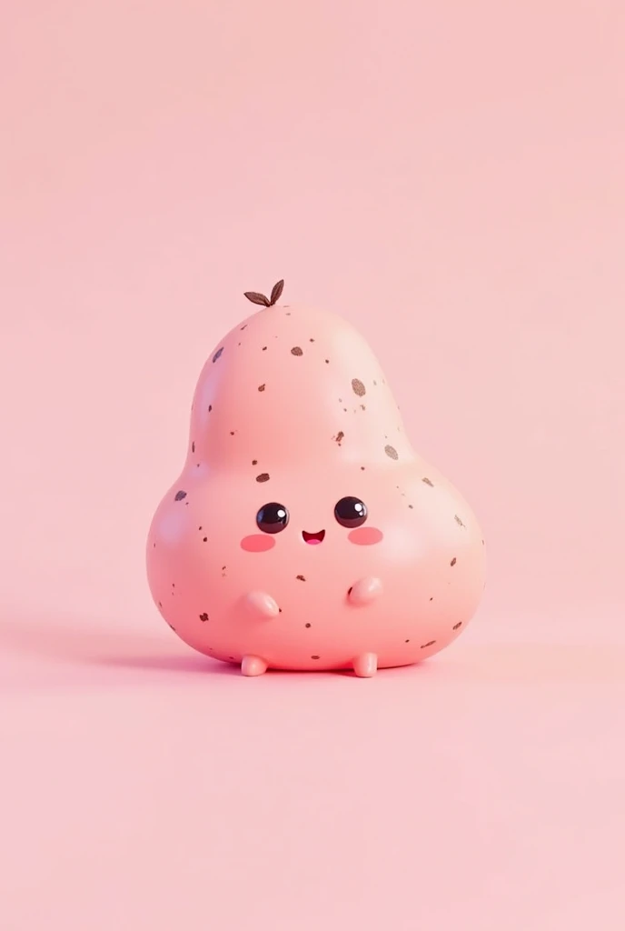 Simple Cartoon pink potato 