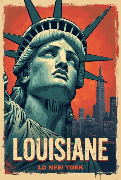 Non c'est pas du tout ça ce que je veux est-ce que je peux vous envoyer une affiche de la Louisiane est-ce que vous pouvez le faire exactement la même chose le même arrière-plan les mêmes tâches et tout mais avec New York 