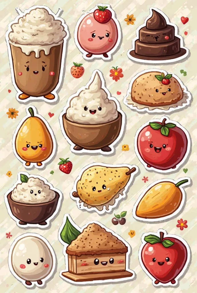 Create ingredient stickers for baking and pastry 
