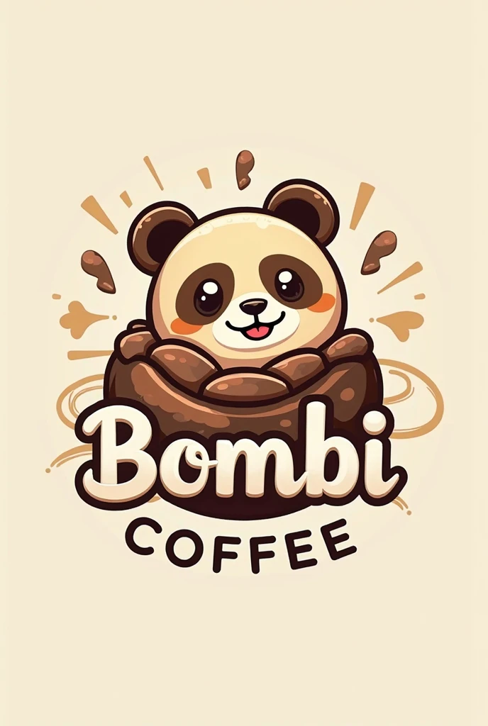 Make me an image of a logo with the name Bombi Coffe