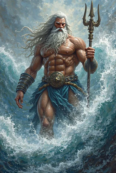 Greek god of the sea, poseidon