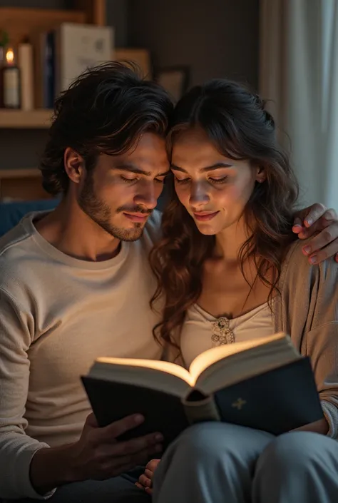 (Sofia reading a book with Daniel)