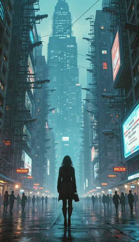 The System Wants to Dominate You
Prompt :
"A solitary figure in a futuristic city, surrounded by huge screens displaying subliminal messages, surveillance cameras and eyes watching from above. The figure seems aware of the control and surveillance that sur...