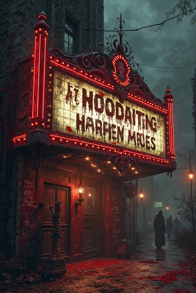 I would like to generate a marquee, Say horror movies with blood