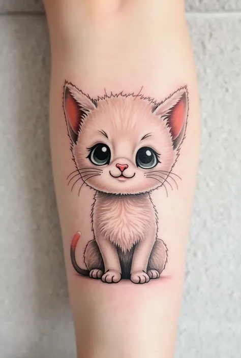 Kitten tattoo 