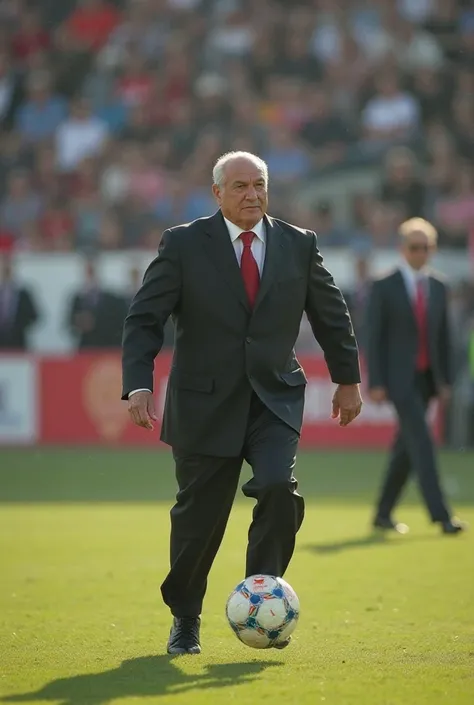 A video of Hosni Mubarak playing football 