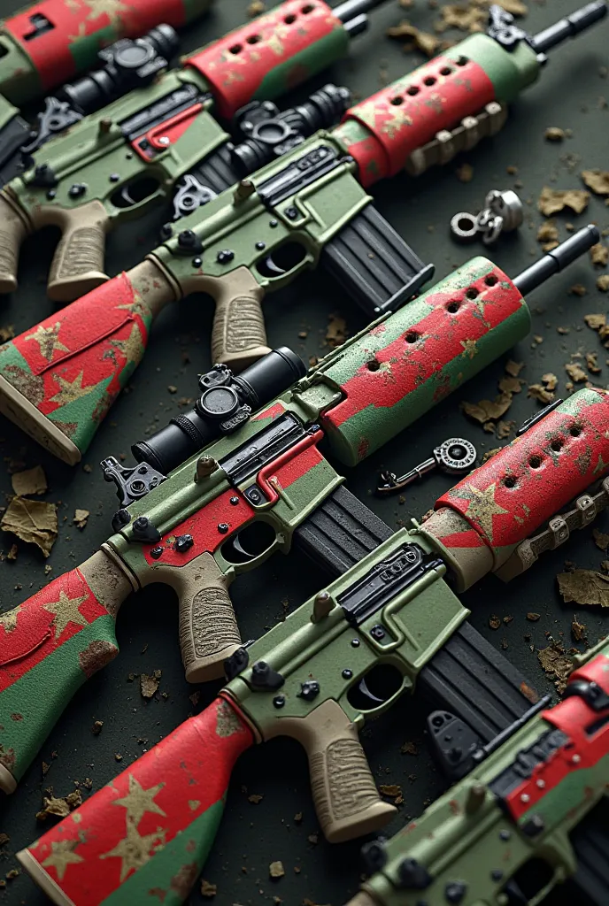 Weapons with the flag of the Republic of Belarus 