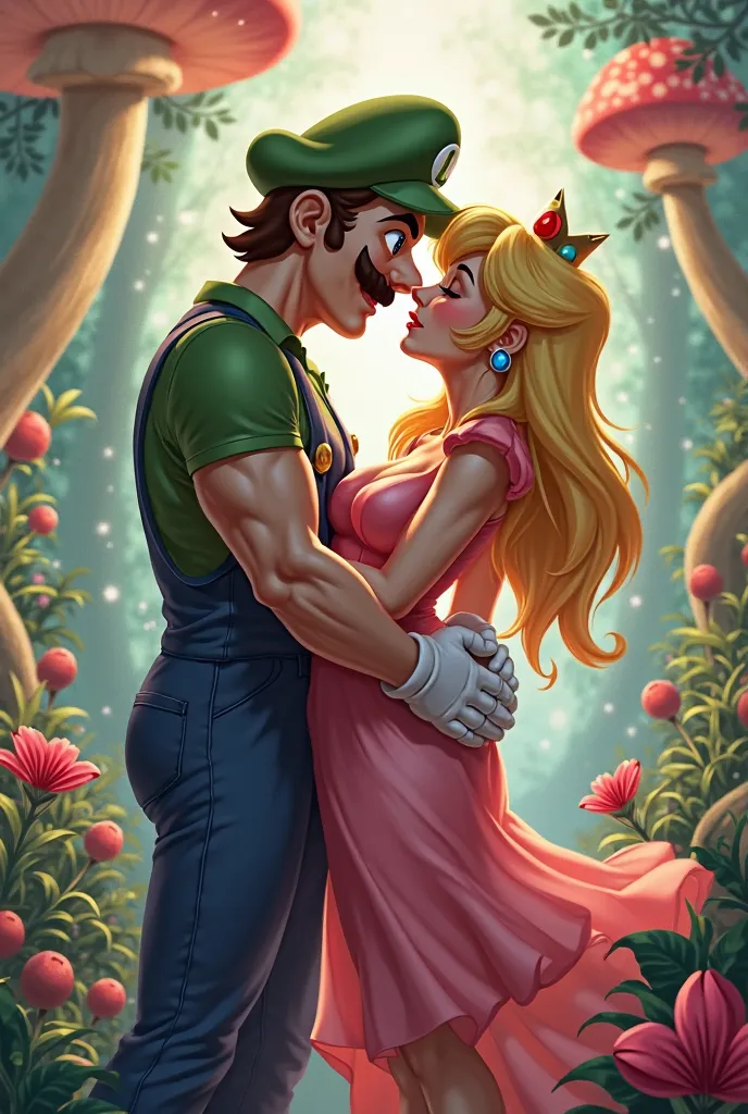 Mario and Luigi having sex with princess peach