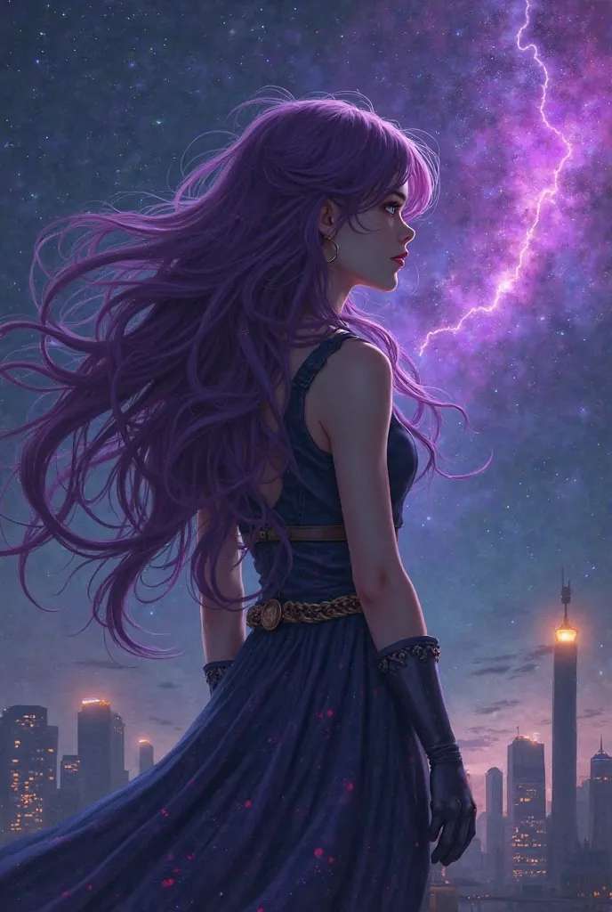 A girl named Alice, was born on a night when a purple shooting star appeared in the sky, giving her magical powers. 
When Alice grows her hair turns dark purple, and her powers begin to emerge. Can go and travel back in time. In addition, Alice, one day sh...