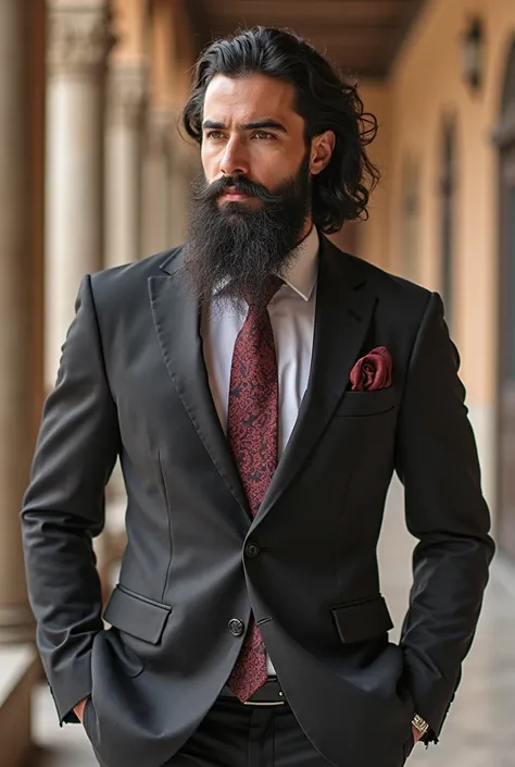 Je suis d'origine marocaine, mesure 1m98 pour 70kg je Suis un homme. J'ai une grosse barbe et des cheveux long boucler je cherche une idée d'outfit. Je suis invité a un mariage cet été et j'aurai besoin d'idées d'outfit pour mariage qui incorpore une verst...