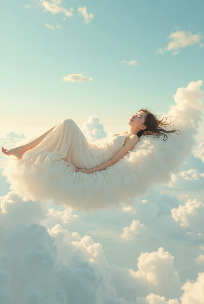 Can you make a girl lie on a cloud 