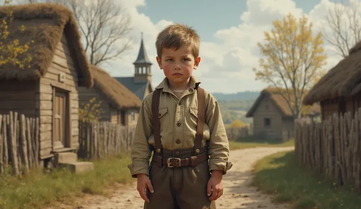 Village boy in Belarus, 1923