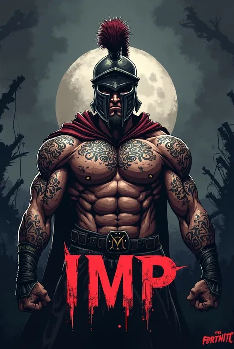 Cria a logo dos imp, with a Spartan behind, I want something more or less cartoon with a dark tone, As letras do "imp" I WANT VERY BEAUTIFUL!
I want something a little darker, Put some tattoos on it, put the word "imp" with a perfect font, Now place the Fo...