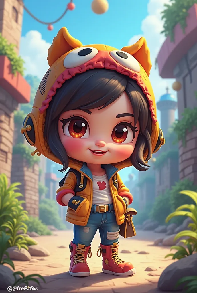 You can make a Kelly chibi from Free Fire?