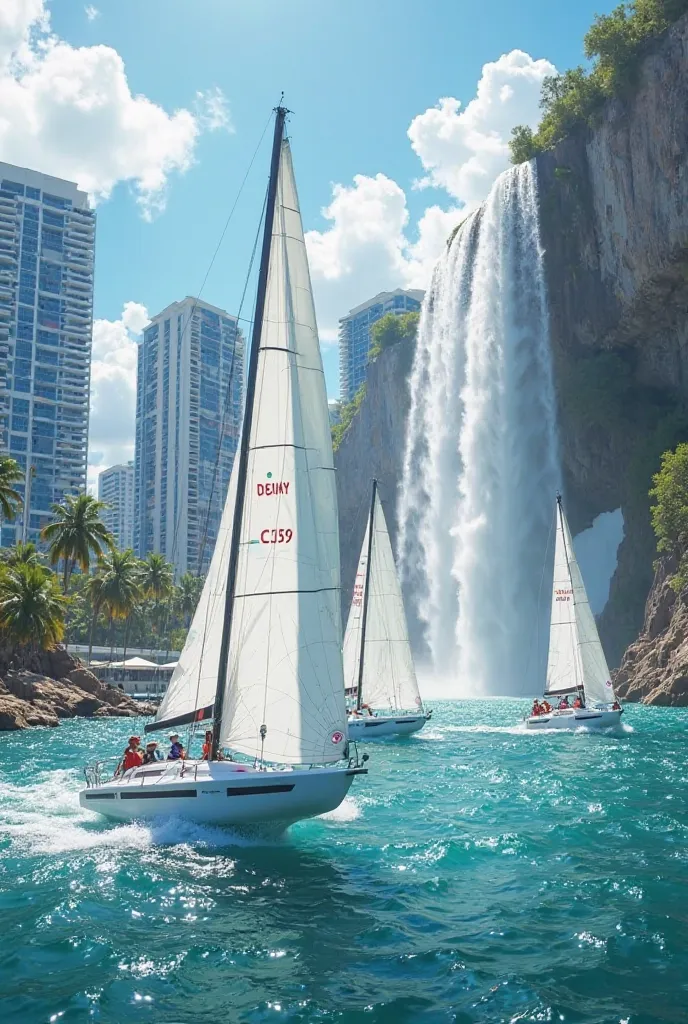 Miami Heat white regatta with waterfall written