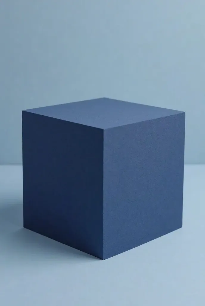 A square-shaped foam in the color navy blue, measuring 40cm x 40cm and 3cm thick