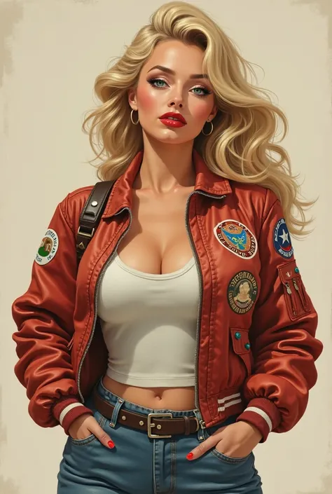 Gil Elvgren bomber girl