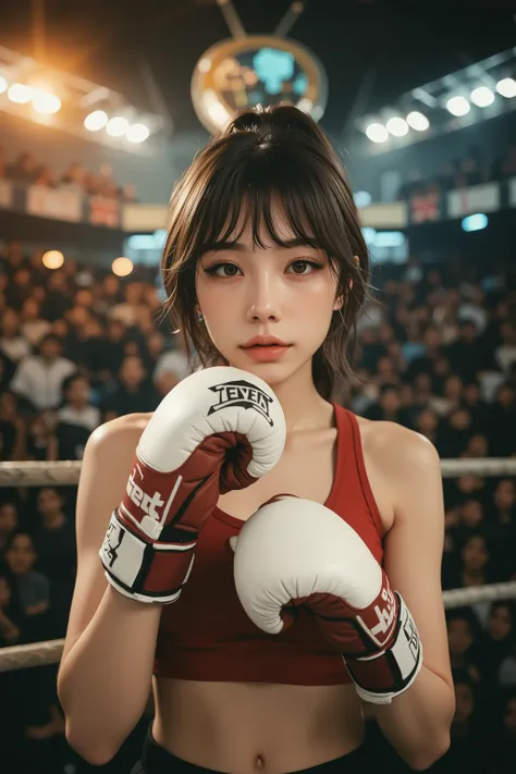 (((Masterpiece))), (((top quality))), (realistic, realistic: 1.4), (RAW photo: 1.2), very delicate CG Unity 8K wallpaper, very delicate beautiful, wonderful, boxing pose, attention to detail, official art, ridiculous, incredibly ridiculous, huge file size,...