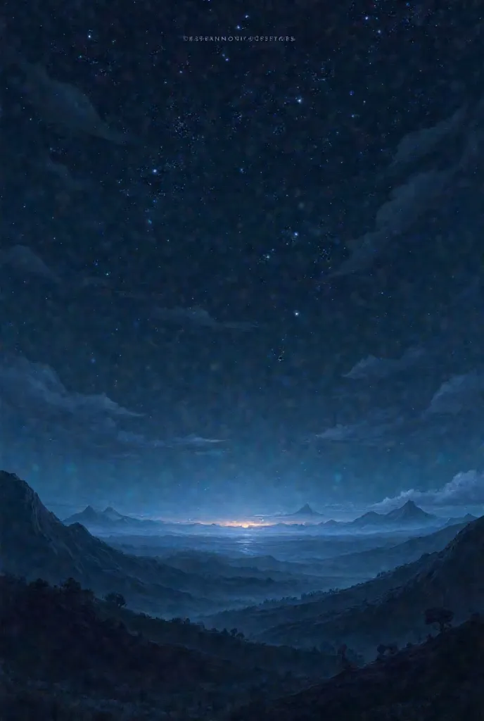 Landscape with stars
