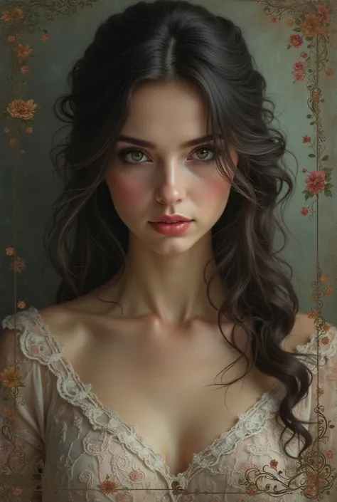 Russian style female face, 