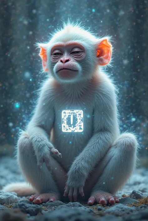 Monkey with aura and A logo with it saying TR and it’s wearing a meta quest 2