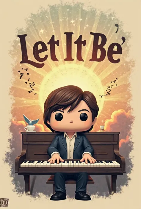 **Prompt for Viral T-shirt Design:**

Crie um design de camiseta Stylized no formato Funko Pop, inspired by the song 'Let It Be' by the Beatles.  The design must include :  
1. one **Paul McCartney Funko Pop** Stylized, with its classic 70s look (Suit, ope...